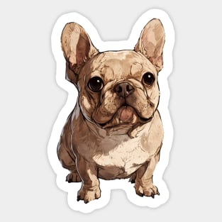 Isabella color French Bulldog Sticker